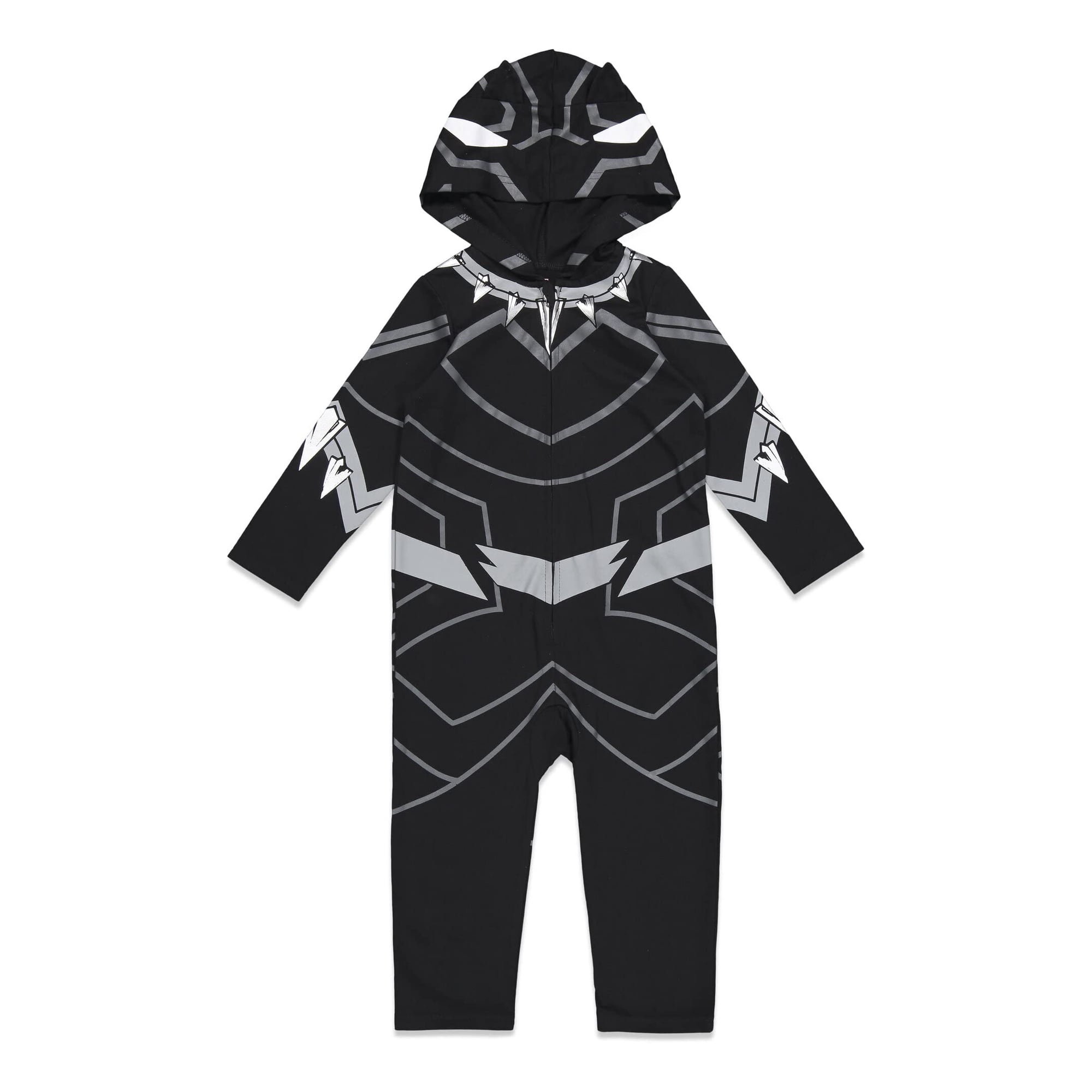 Marvel - Mono De Cosplay Black Panther Para Bebés Y Niños Con Cremallera