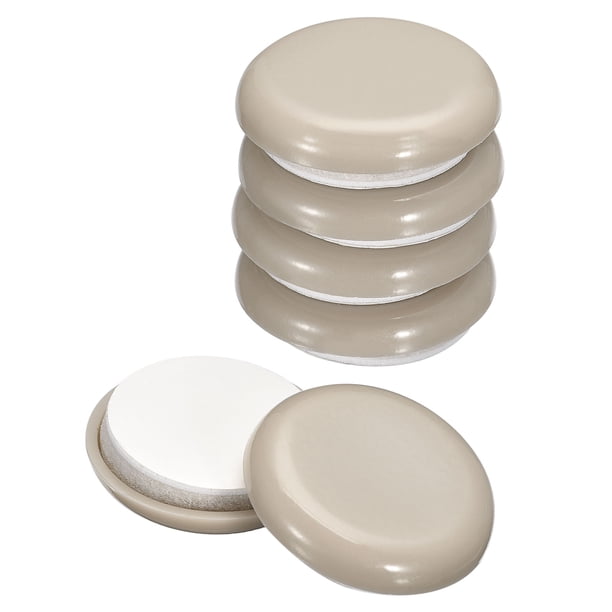 Uxcell Deslizadores de Muebles Almohadillas Deslizantes Redondas Autoadhesivas de Plástico para Alfombras, Baldosas, Vinilo y Pisos de Madera 1 1/4" 8Pcs