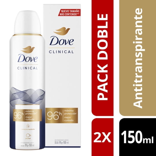 Desodorante Spray Dove Women Clinical Pack 2x Mujer