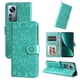 thumbnail image 1 of Funda tipo cartera FOXDOCK para Xiaomi 12 Pro , diseño girasol en relieve, cuero PU, cierre magnético, soporte y tarjetero, 1 of 5