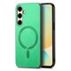 thumbnail image 1 of Magnetic Slim Case for Samsung Galaxy A56 with Camera Guard & Anti-Scratch Back Green, 1 of 6