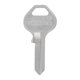 thumbnail image 2 of Candado universal Hillman con llave en blanco, de una cara, 2 of 2