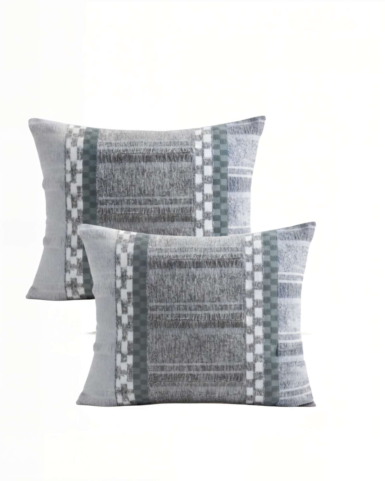 Genérico - Set De 2 Fundas De Cojin 45Cmx45Cm Empalme Rombo 5