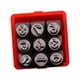 thumbnail image 1 of Número de Herramienta de Estampado de Metal Número de Letra Punch Punch Pressing Steel Alphabet Stamp Juego para DIY -Mucke Enmascaramiento de Enmasca, 1 of 5