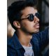 thumbnail image 2 of Gafas de sol AIEYEZO Steampunk con montura redonda de metal 100% UV400, 2 of 7