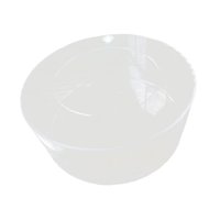 Magideal - Cilíndrico Acrílico Enriquecedor, Redondo, Corazón Decorativo, Accesorios Decorativos, Soportes Decorativos, Pastel, Exhibición De Pastel Para Fiesta, 25Cm