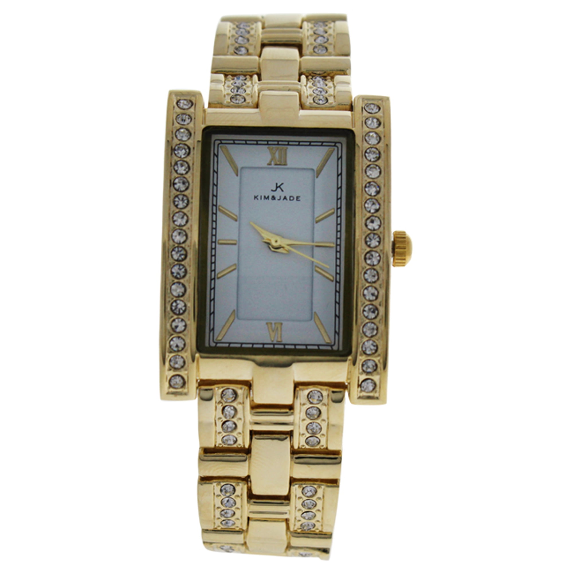 Kim & Jade - Reloj L-gw Con Pulsera De Acero Inoxidable Dorado De Para Mujer - Reloj