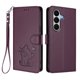 thumbnail image 1 of Funda de Gato tipo Libro para Samsung Galaxy A27 5G, Morado Oscuro, 1 of 6