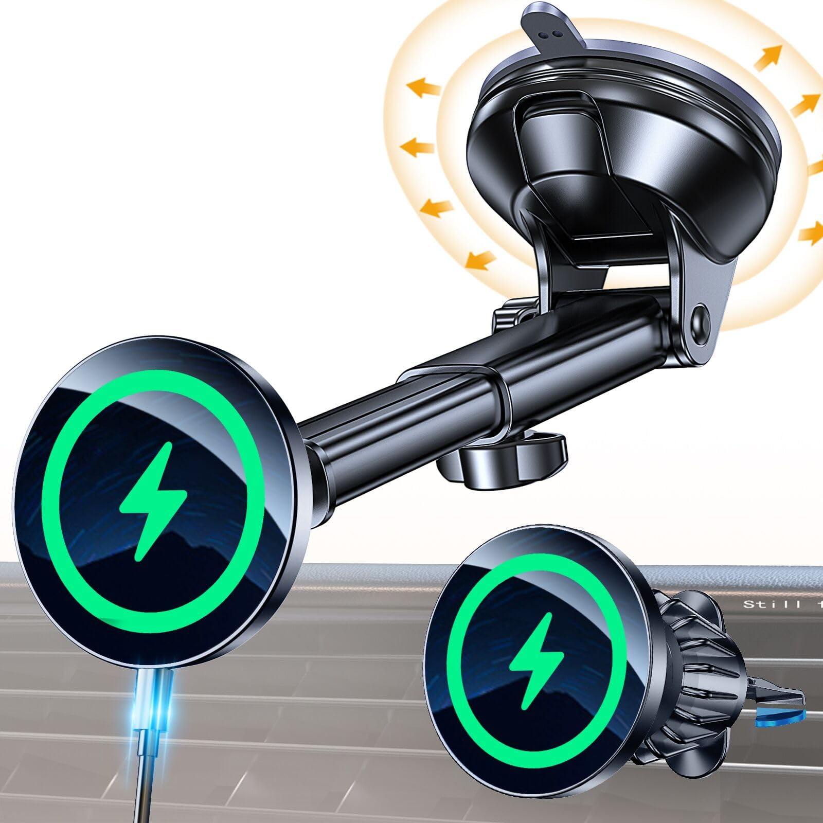 Cargador De Coche Coolpow Magsafe Wireless Para Iphone