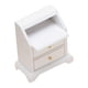 thumbnail image 4 of 1/12 Escala Casa De Muñecas Mesita De Noche Soporte De Almacenamiento Modelo De Madera Para Dormitorio Blanco, 4 of 5