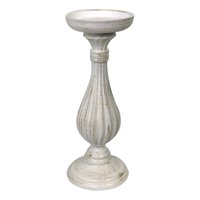 Genérico - Candelabro Blanco Pilar Romano Pedestal Decorativo 34Cm Jhn