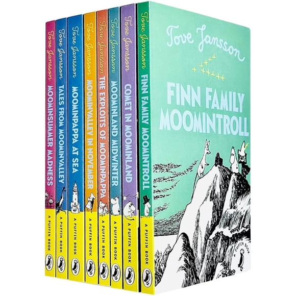 Conjunto de 8 libros de la colección Moomin – Puffin Ltd