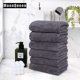 thumbnail image 5 of Paquete de 6 toallas de mano premium de secado rápido, de microfibra de terciopelo coral, muy absorbentes, multiusos para hotel, baño, ducha, spa y manos, 40,6 x 71,1 cm (gris)., 5 of 7
