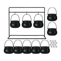 Magideal - Cuencos Para Dulces De Halloween, Cubo Para Dulces Con Soporte, Accesorios Para Escenario, Mini Dulces Para Decoración De Mesa Para Trucos O Golosinas 9 Tazones