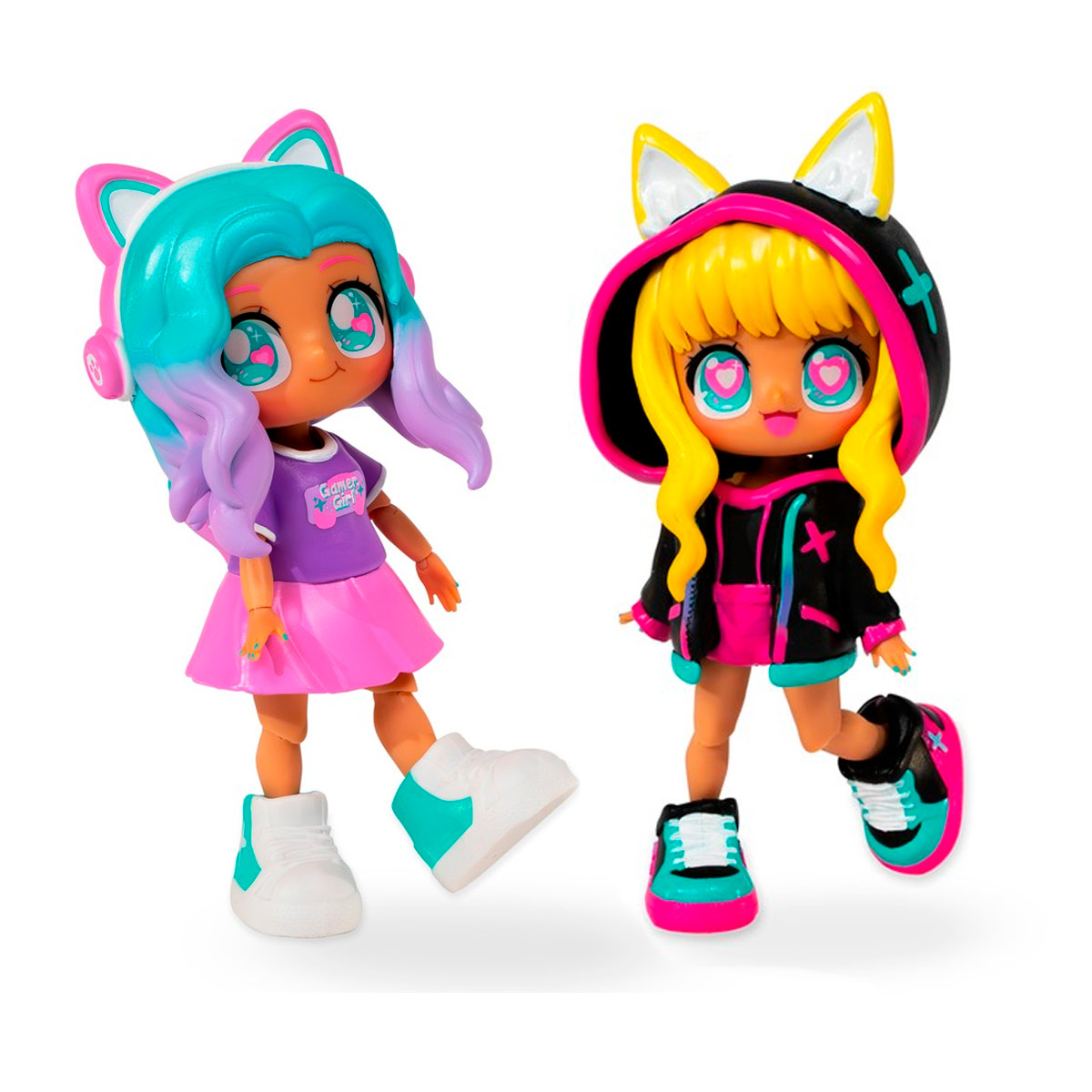 Headstart International - Muñeca Animakii Kawaii – Set Cyberpunk + Game