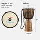 thumbnail image 4 of Djembe Drum Meinl, percusión, madera de caoba africana, 10 x 20 cm, 4 of 8
