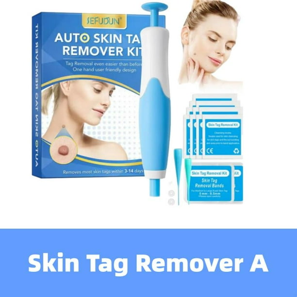 2 In1 Painless Auto Skin Tag Mole Removal Kit Cleaning Tools Face Skin Care Body Dot Treatments Remover Beauty Health