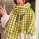 thumbnail image 3 of Bufandas de invierno para mujer, cálidas y acogedoras, tipo manta, para otoño e invierno, elegantes, suaves y gruesas, a cuadros, gigantes, tipo chal., 3 of 6