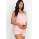 thumbnail image 2 of CCWHOLESALESCLOTHINGS Conjunto de Blusa, Top y Shorts de Tirantes Rosa para Mujer, Talla L, 2 of 5