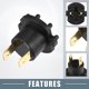 thumbnail image 3 of Unique Bargains Adaptador de Casquillo de Bombilla de Faro B28V-51-0A3 B28V-51-0A3A para Mazda 3 2004-2009 Negro (Juego de 2), 3 of 7