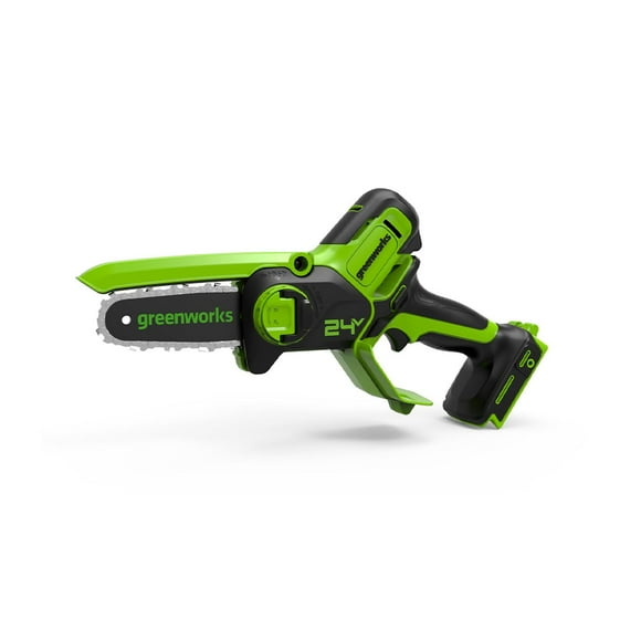 Motosierra Inal. 4" Greenworks 24V + Carg Y Ba. 2.0 AH - 2008207 verde