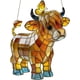 thumbnail image 1 of Atrapasol mariposa vaca highland 20cm estilo vitral colgante ventana animal granja atrapasol regalo amantes vacas, 1 of 5