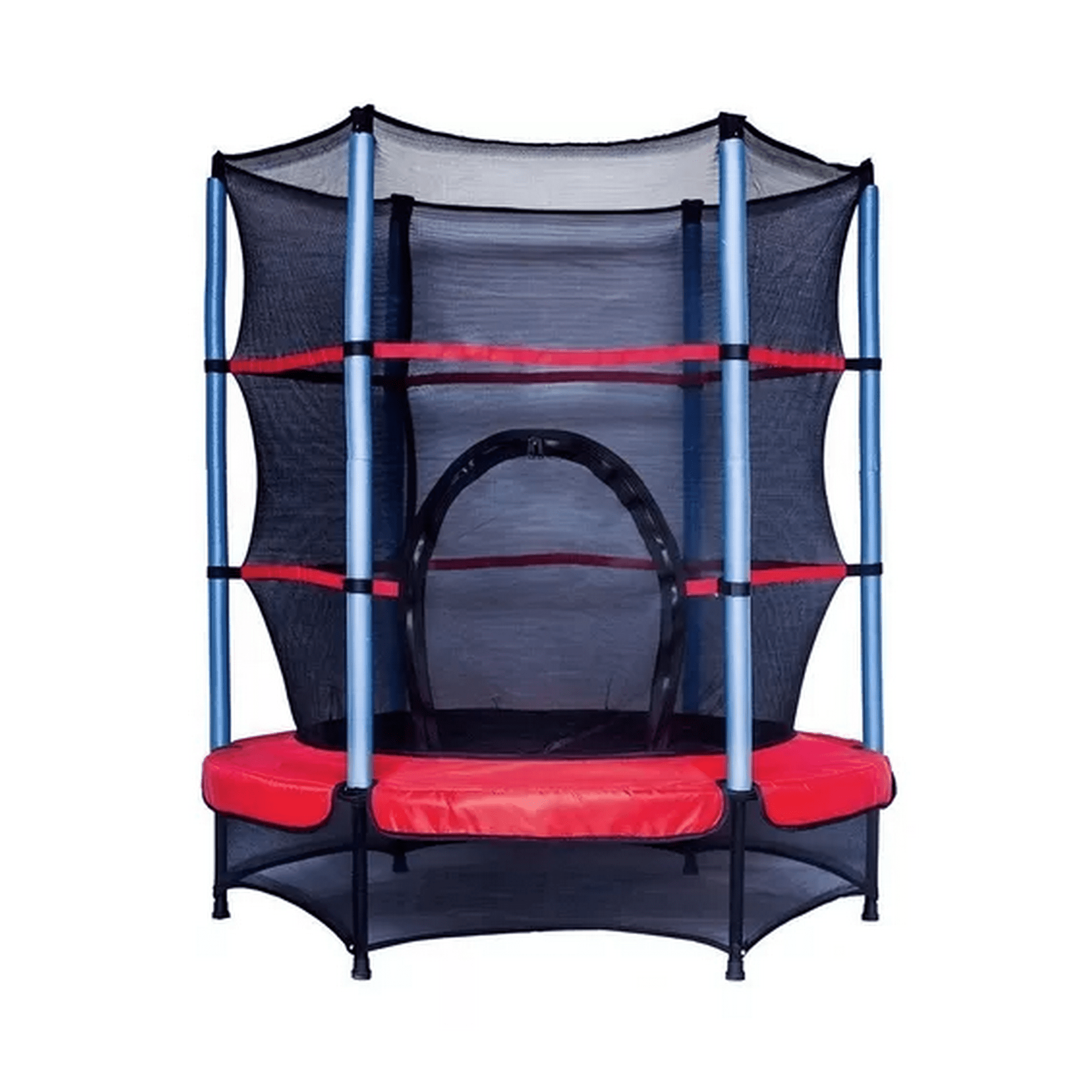 Genérico - Cama Elástica 1.4 M Niños Malla Protectora Cobertor Negro