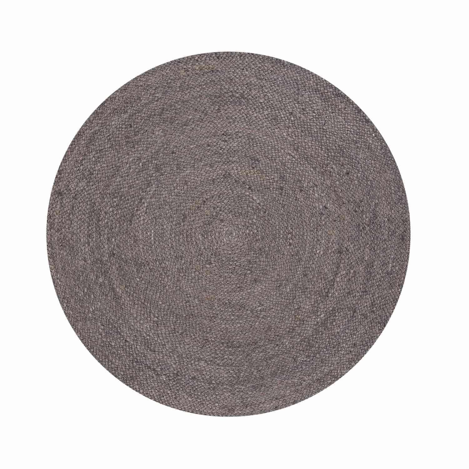 Form Design - Alfombra Redonda Yute Gobi Diam160 Gris