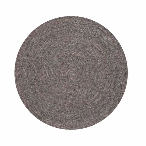 Form Design - Alfombra Redonda Yute Gobi Diam160 Gris