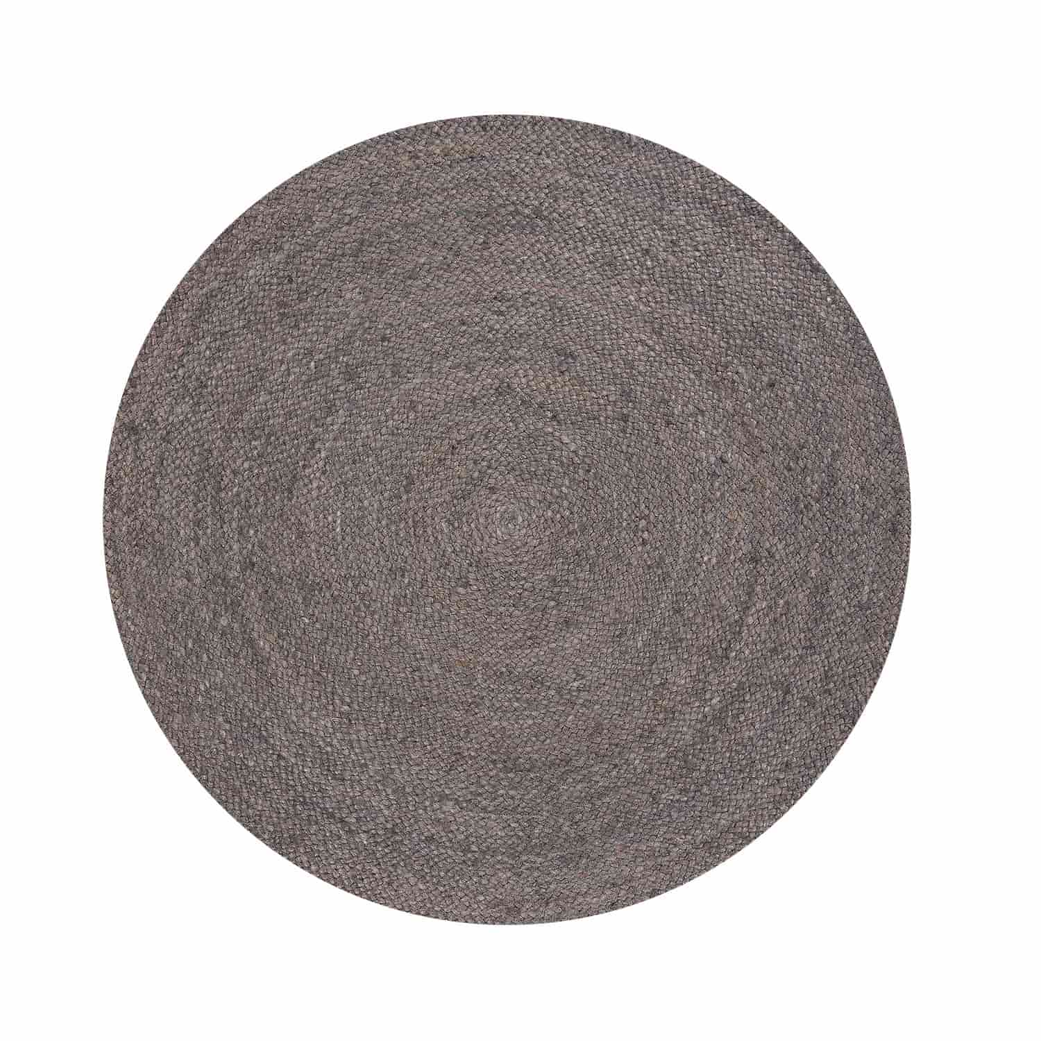 Form Design - Alfombra Redonda Yute Gobi Diam160 Gris