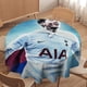thumbnail image 4 of Son Heung-min Mantel Redondo con Estampado Icónico de Temática, Se Adapta a la Mayoría de Mesas, Fácil de Cuidar, Regalo Perfecto para Aficionados, Amigos y Familia.180cm, 4 of 6