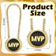 thumbnail image 3 of Tondiamo Sports MVP Turnover Chain Medal 6 Big Gold Award, 3 of 3