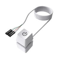 Magideal - Interruptor De Encendido Para Computadora De Escritorio, Control Remoto Externo, Pequeño Botón De Encendido De 165Cm, Interruptor Móvil De Escritorio