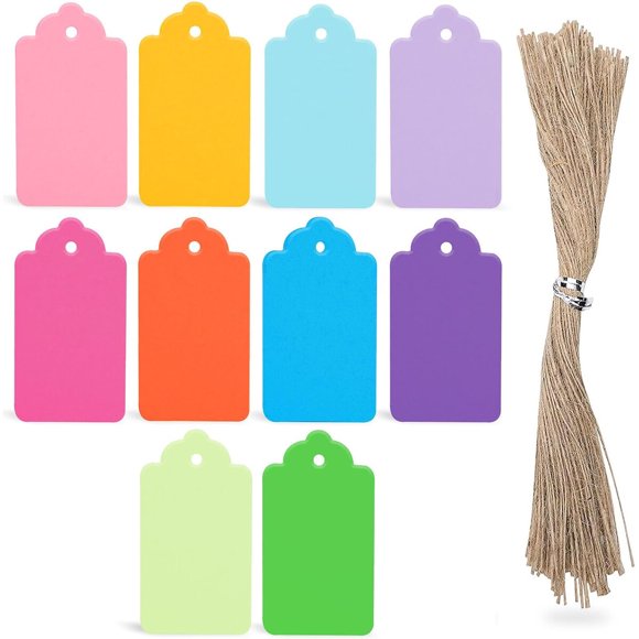 Etiquetas para regalo SallyFashion 1.6 x 2.8 con hilo