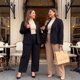 thumbnail image 4 of Agnes Orinda Traje de Mujer Talla Grande Conjunto de Dos Piezas Traje de Chaqueta Blazer de Oficina y Pantalones 5X Negro, 4 of 8