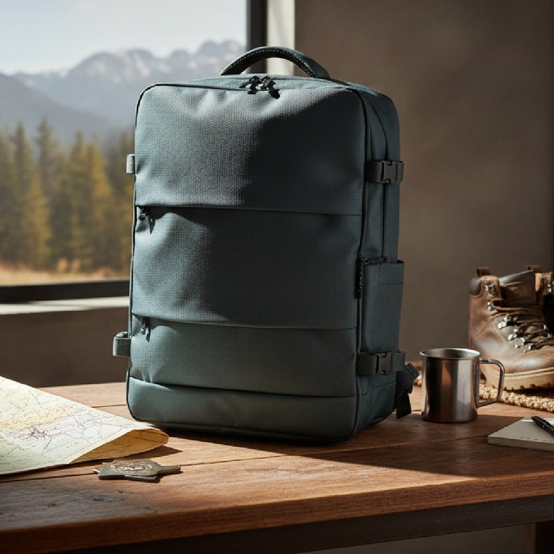 Mochila De Viaje Nomad Impermeable 28L Negro Dourmont