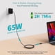 thumbnail image 2 of Cargador FAATAA para portátil Lenovo de 65 W con punta redonda, adaptador de CA, 2 of 7