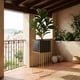 thumbnail image 2 of Porta Macetero Pedestal Maceta Plantas Negro Dorado Grande, 2 of 6