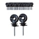 thumbnail image 2 of 100 Piezas De Aisladores Para Cercas Eléctricas, Cercas Prémium, Postes Circulares, Aisladores De Madera, Color Negro, 2 of 3