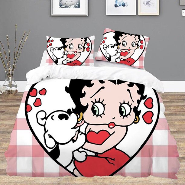 B-bettys BoopS Duvet Cover Set Twin Size Bedding Bedspreads and Covers Comforter Sets Bed Linen Sets Quilt Home Textile GardenBed Sheets