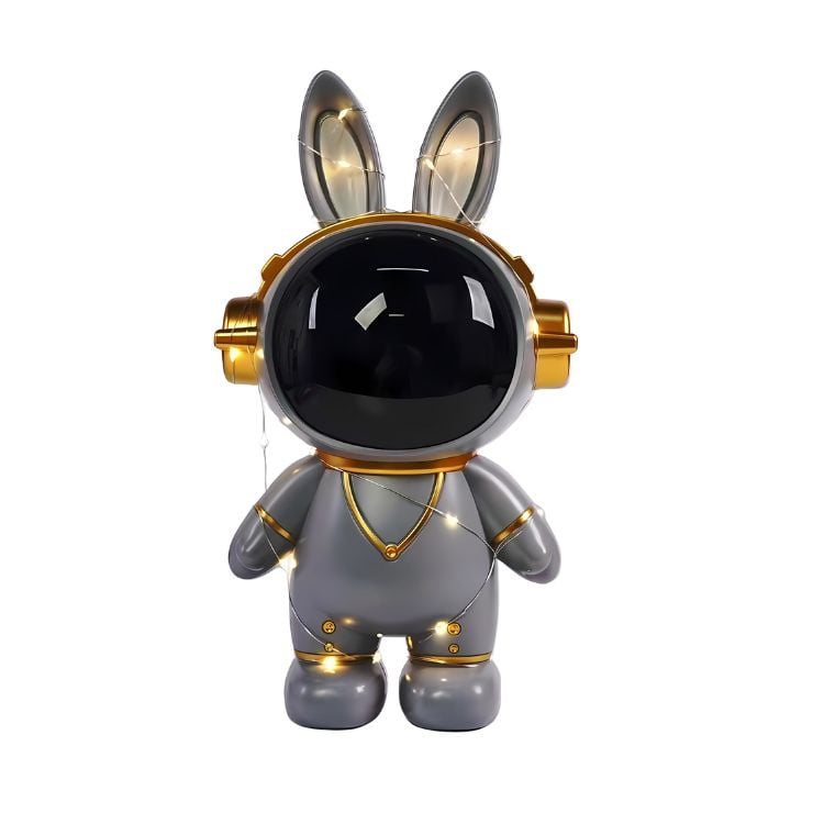 Crusec - Alcancia Astronauta Conejo Espacial Caja De Ahorros