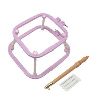 Bothyi - Soporte De Mesa De Bordado, Bastidor De Bordado Cuadrado Para Coser, Acolchar, Manualidades Artísticas, Morado