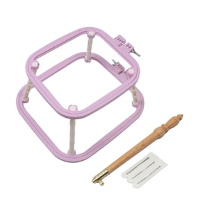 Bothyi - Soporte De Mesa De Bordado, Bastidor De Bordado Cuadrado Para Coser, Acolchar, Manualidades Artísticas, Morado