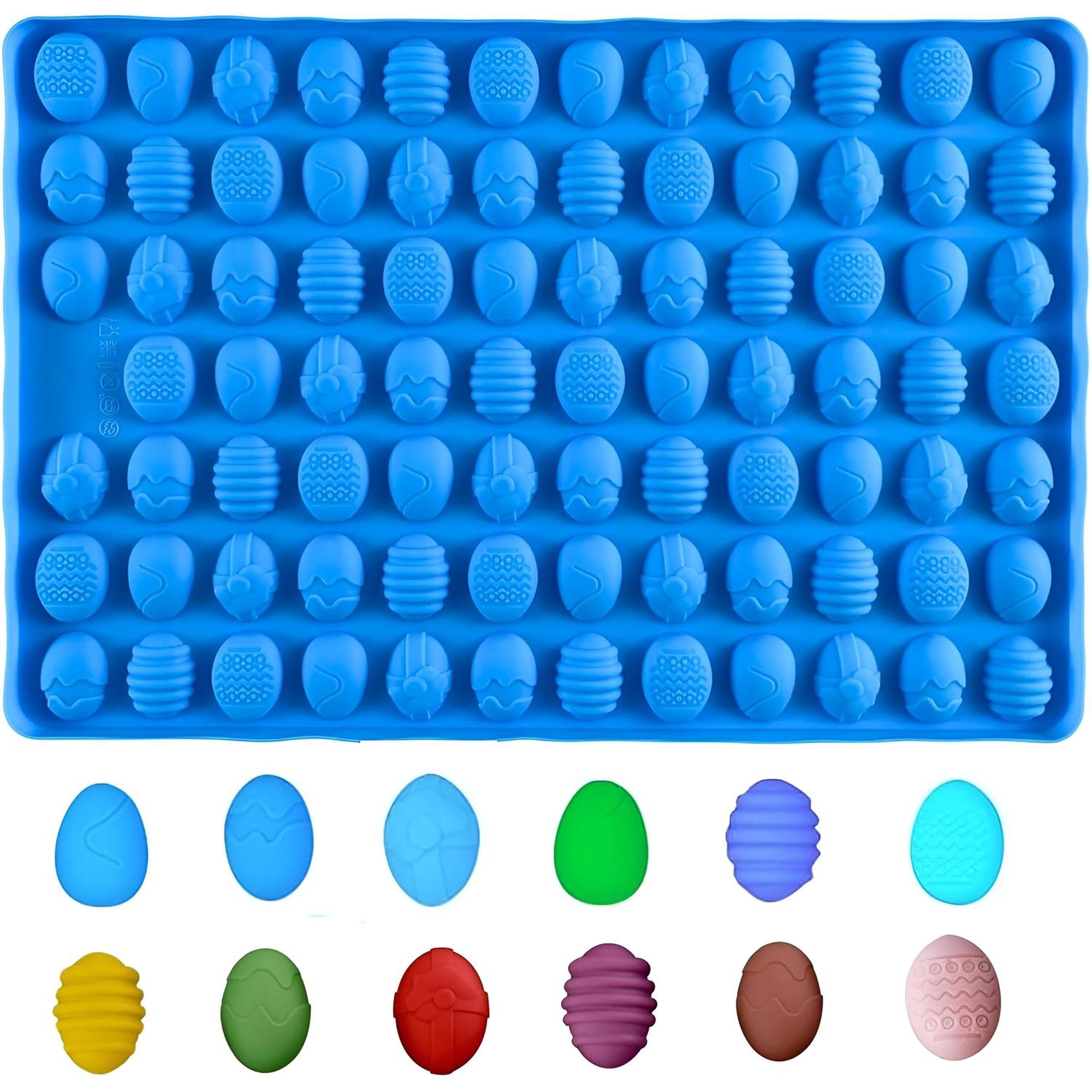 Pasteleriuscl - Mini Moldes De Silicona De Pascua Moldes De Huevo Para Fiesta Pascua 77cav Molde De Silicona