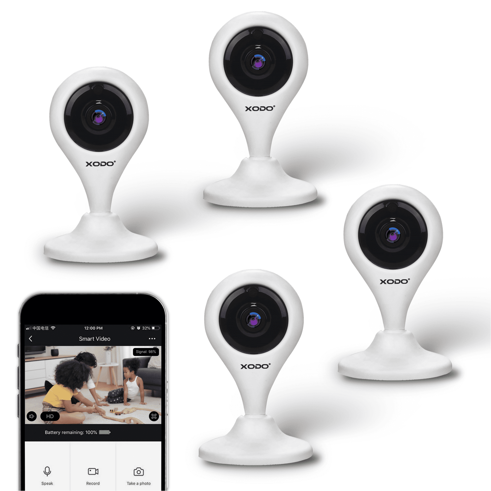Cámara De Seguridad Inalámbrica Xodo 1080p Interior