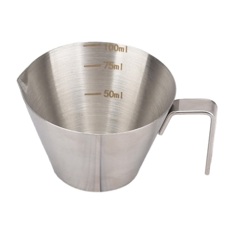 Bothyi - Taza De Café Expreso De 100Ml Con Asa, Taza De Café Expreso Con Asa, Color Plateado