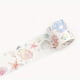thumbnail image 1 of 1pc/pack Vintage Feathers Flowers Bird Masking Washi Tape Retro Ins Decorative Adhesive Material Sticker Label Scrapbooking 1.57inch*118.11inch, 1 of 5