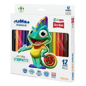 Scribe Colores Vibrantes Jumbo 12 Lapices