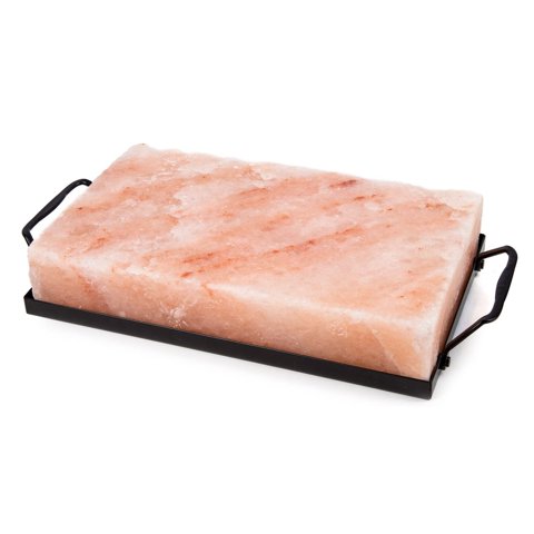 Importclick - Tabla Sal Himalaya Con Soporte Metal