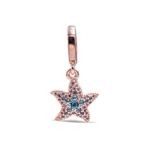 Charm Pandora Sparkling Starfish Dangle Oro Rosa